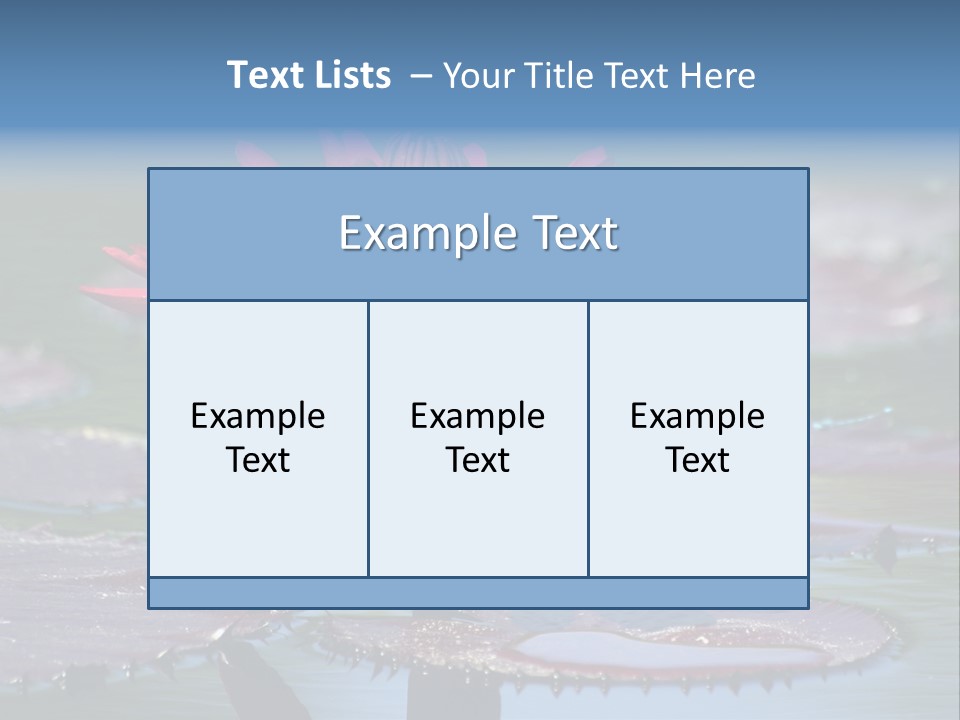 A Red Flower Is In The Middle Of A Body Of Water PowerPoint Template