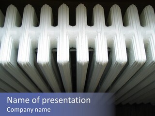 White Radiator PowerPoint Template