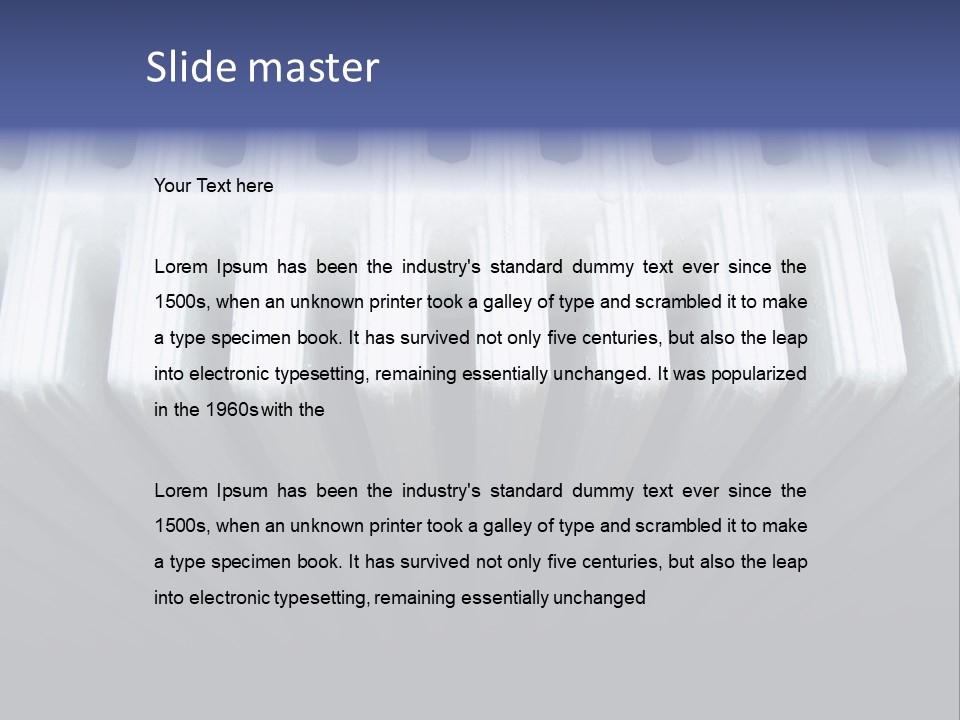 White Radiator PowerPoint Template