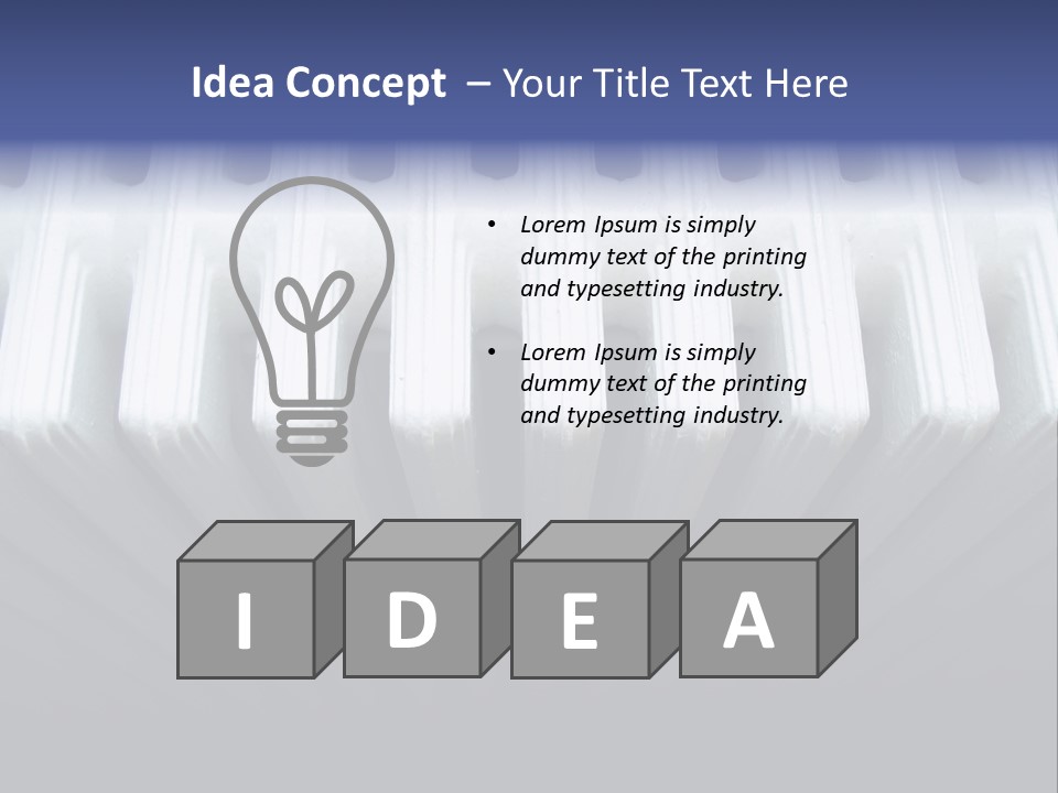 White Radiator PowerPoint Template