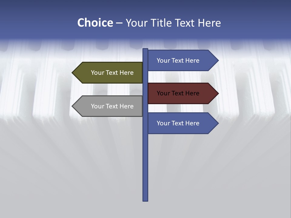 White Radiator PowerPoint Template