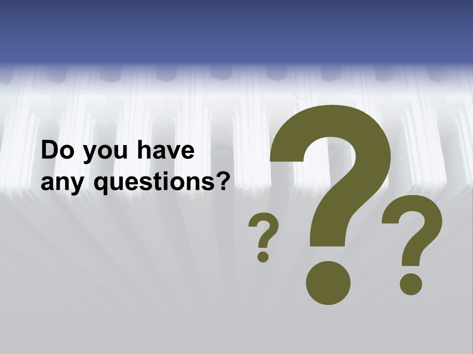 White Radiator PowerPoint Template