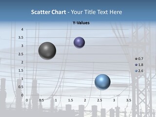 Electric Plant In Denmark, Wires At Sunset PowerPoint Template