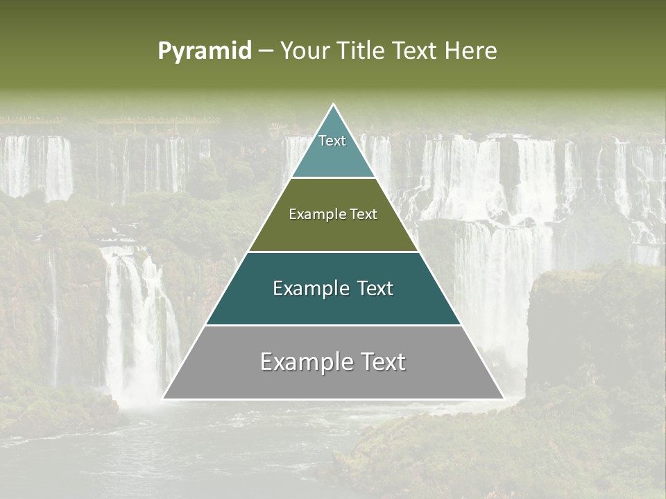 A Large Waterfall In The Middle Of A Body Of Water PowerPoint Template