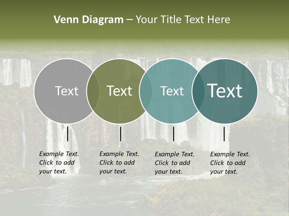 A Large Waterfall In The Middle Of A Body Of Water PowerPoint Template