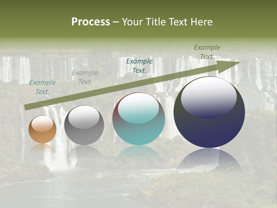 A Large Waterfall In The Middle Of A Body Of Water PowerPoint Template