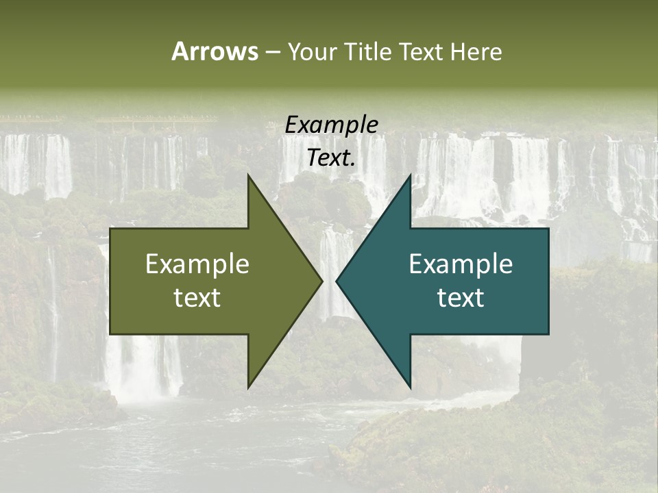 A Large Waterfall In The Middle Of A Body Of Water PowerPoint Template