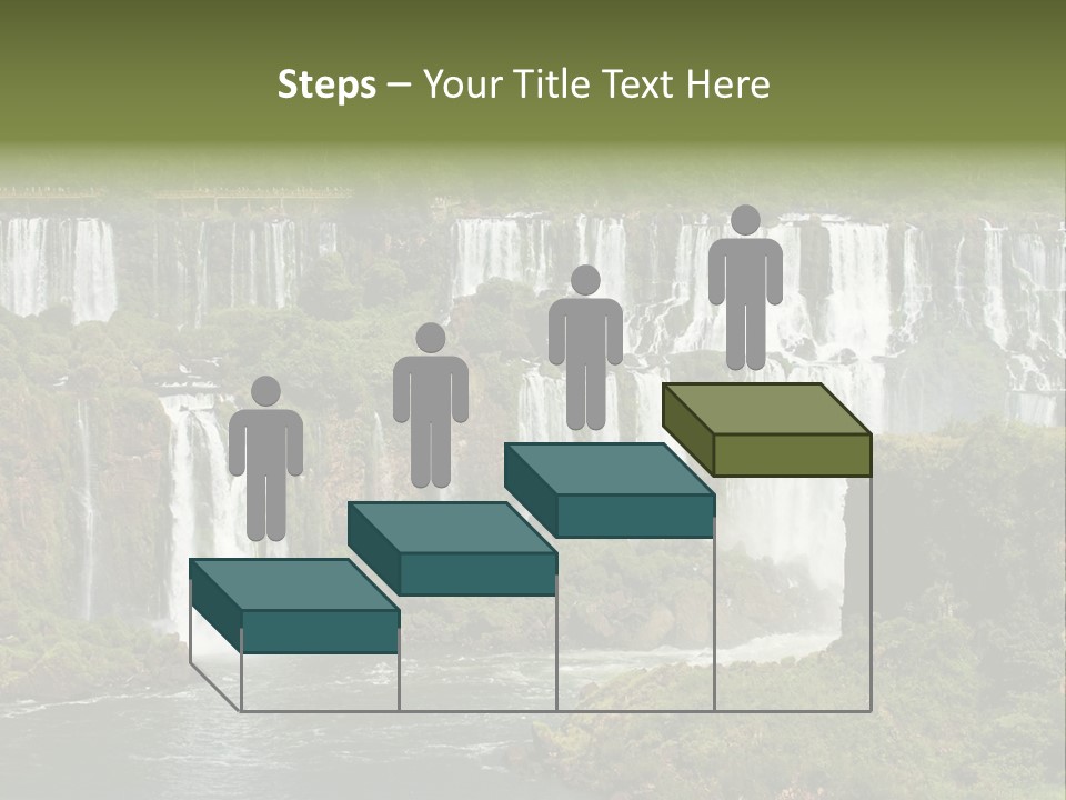 A Large Waterfall In The Middle Of A Body Of Water PowerPoint Template