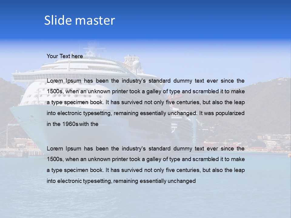 Cruise Ship PowerPoint Template