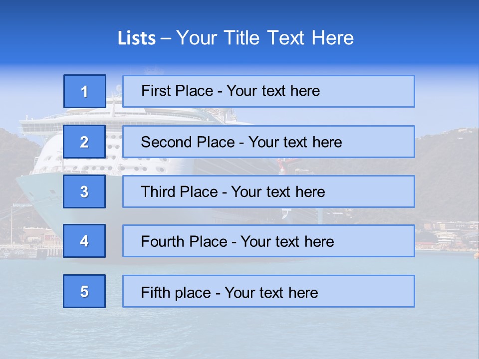 Cruise Ship PowerPoint Template