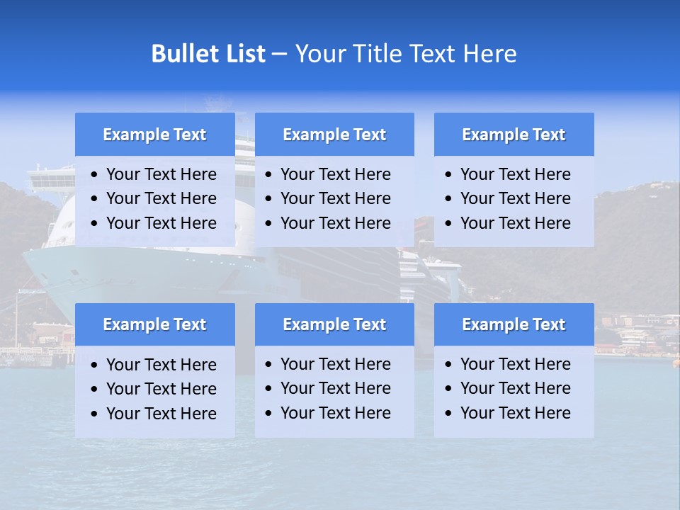 Cruise Ship PowerPoint Template