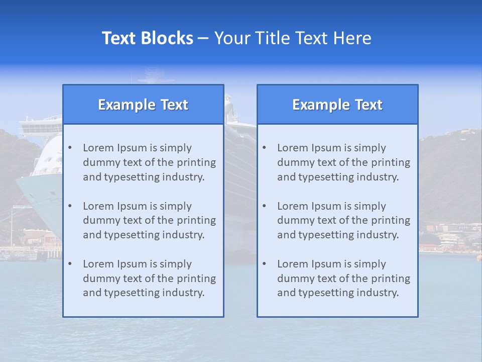 Cruise Ship PowerPoint Template