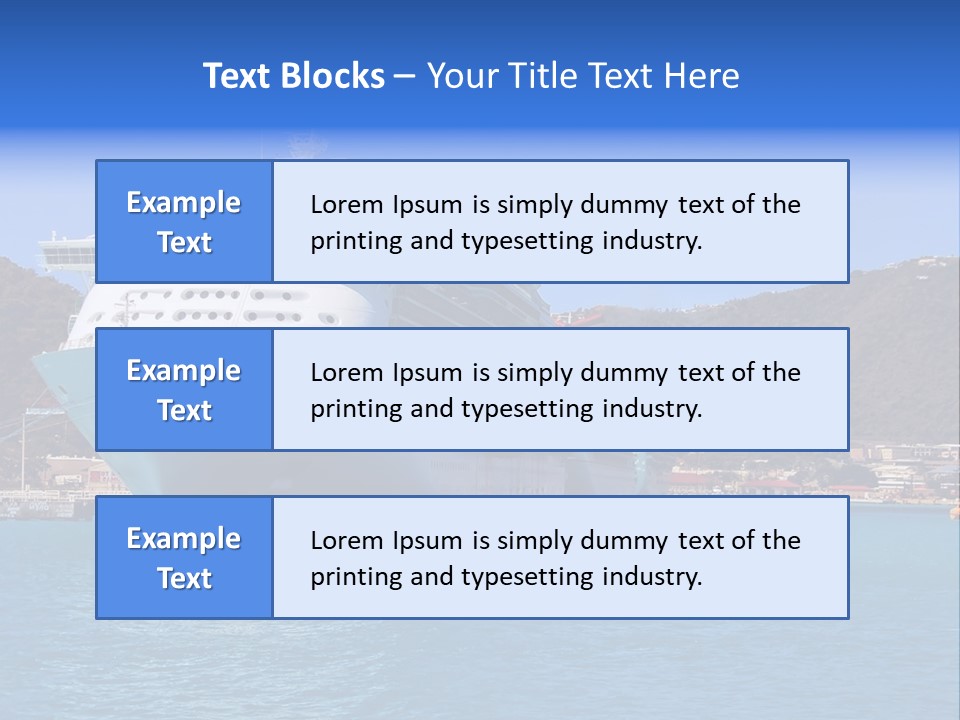 Cruise Ship PowerPoint Template