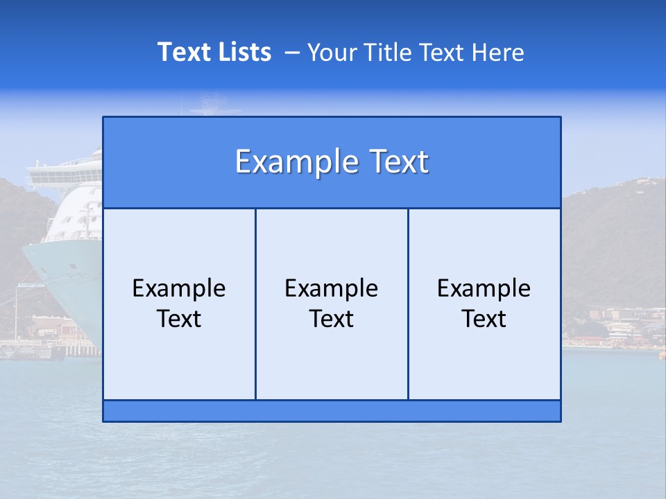 Cruise Ship PowerPoint Template
