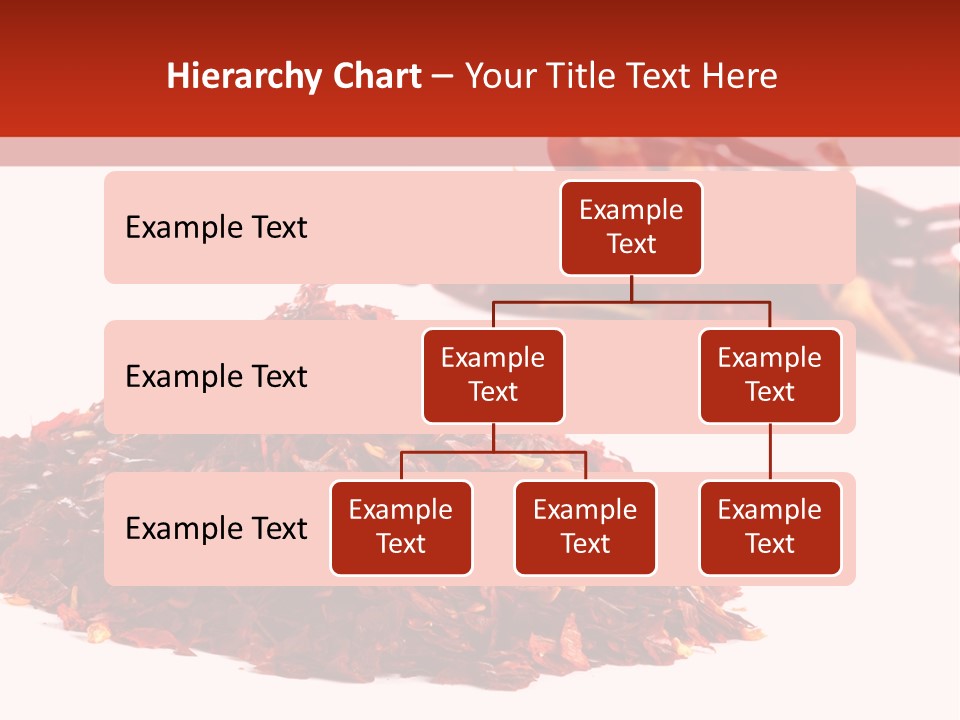 Pile Of Hot Red Chilli Chillies Pepper, Dried And Crushed. Second Pile Of Whole Chillies On Background. Shallow Dof, Isolated On White PowerPoint Template