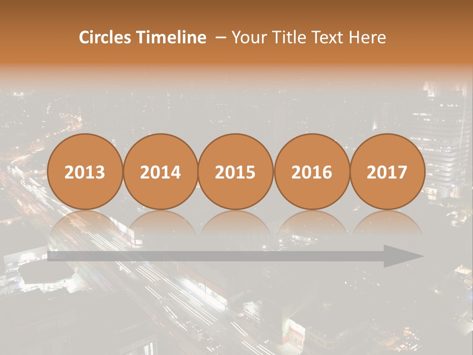 Sao Paulo, Brazil. Top View By Night PowerPoint Template