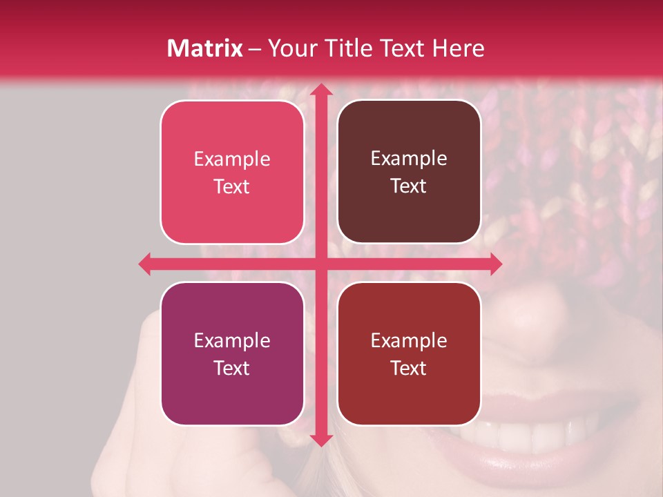 Girl Pulls Woollen Beanie Over Face In Playful Manner PowerPoint Template