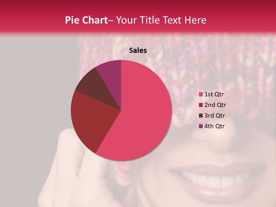 Girl Pulls Woollen Beanie Over Face In Playful Manner PowerPoint Template