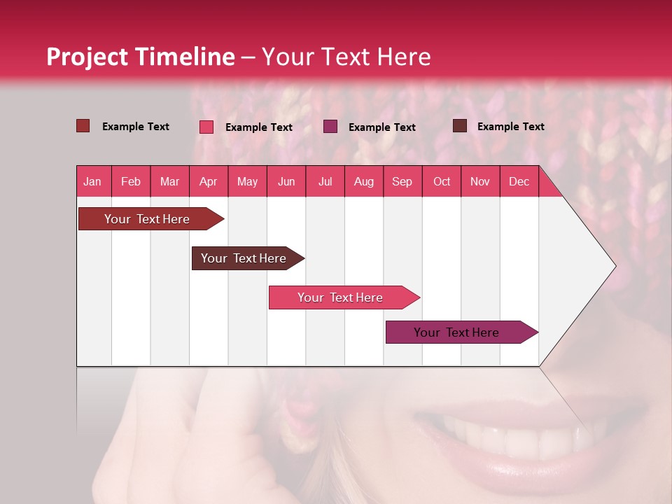 Girl Pulls Woollen Beanie Over Face In Playful Manner PowerPoint Template