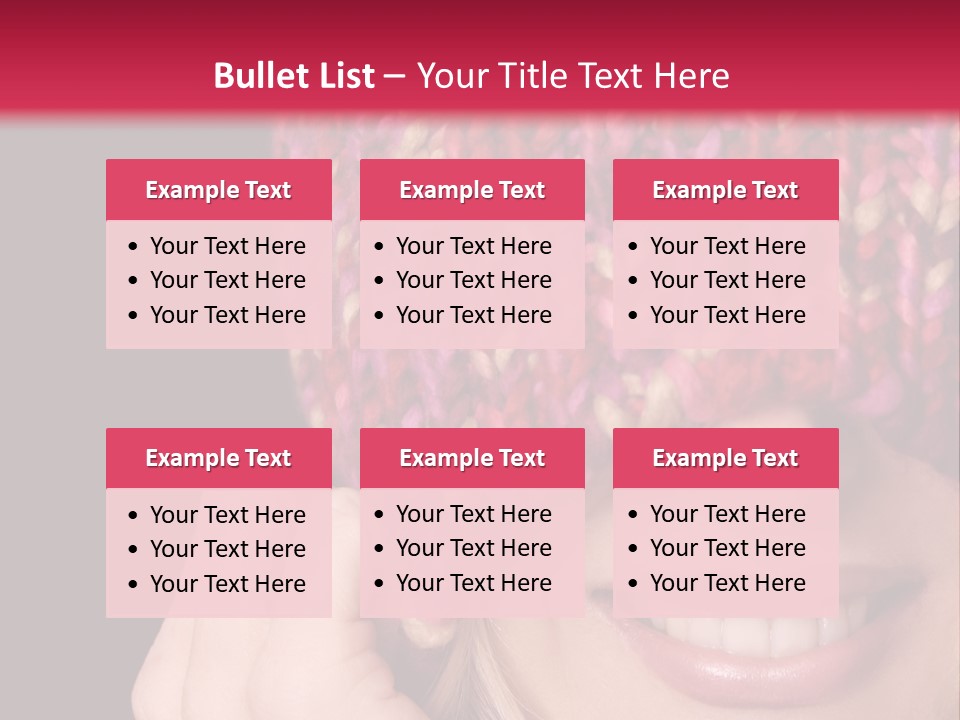 Girl Pulls Woollen Beanie Over Face In Playful Manner PowerPoint Template