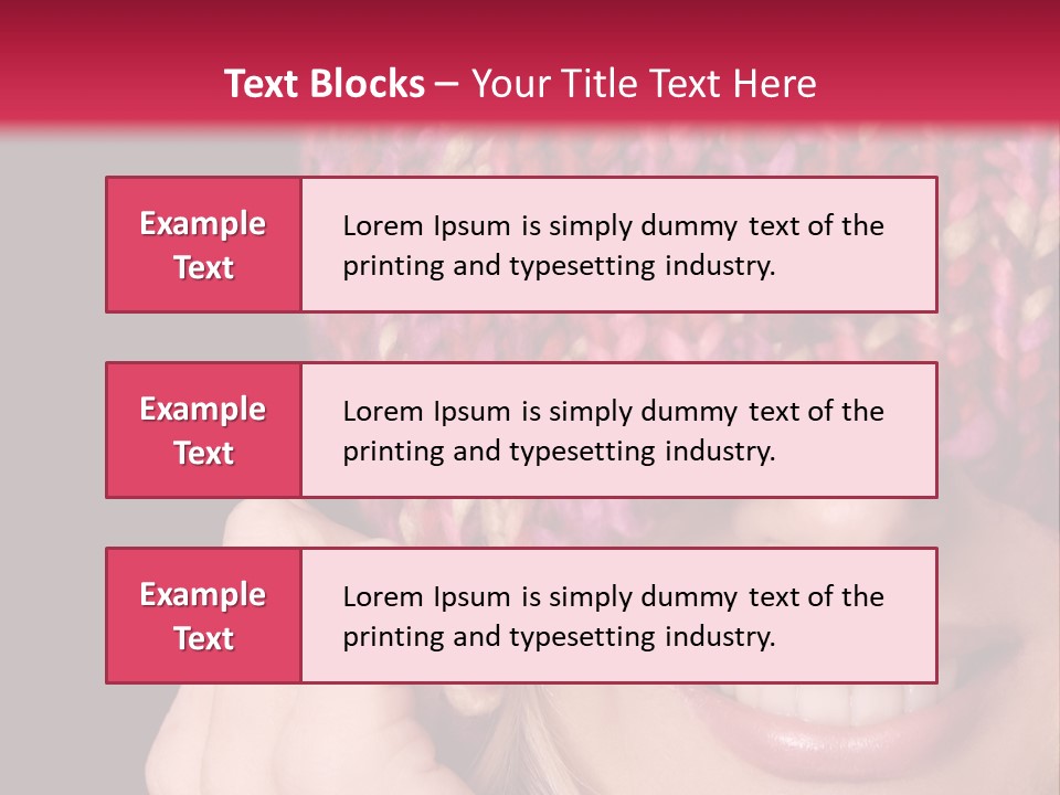 Girl Pulls Woollen Beanie Over Face In Playful Manner PowerPoint Template