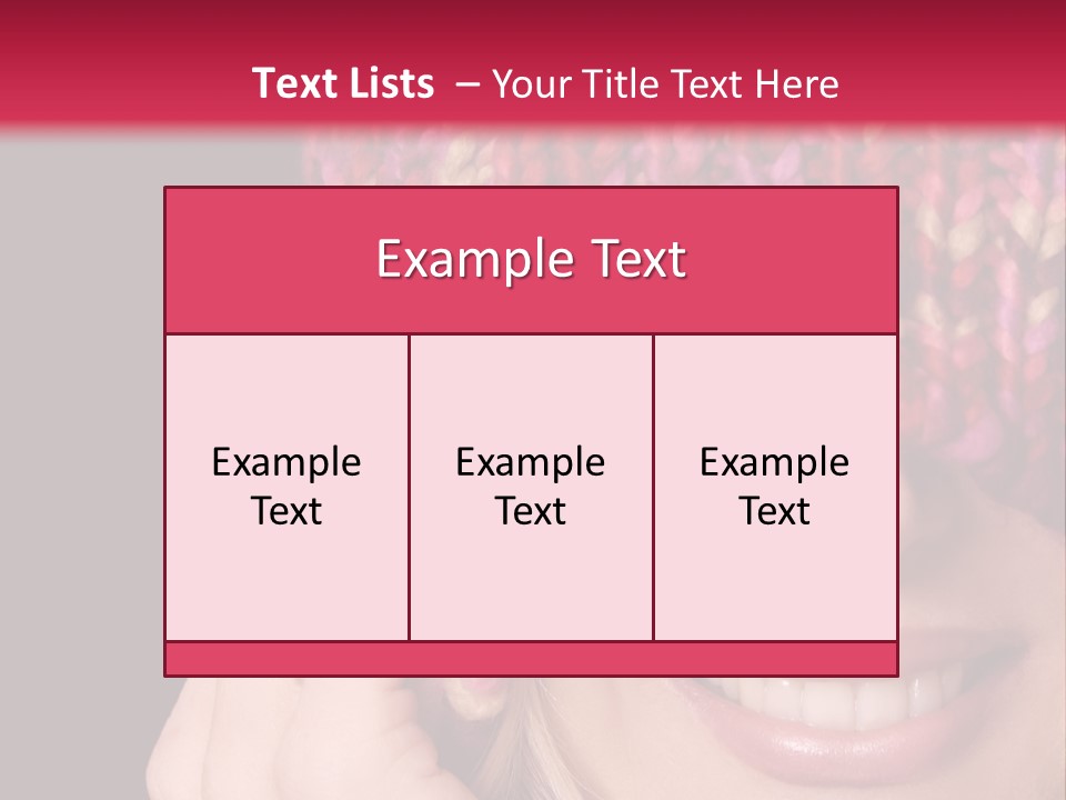 Girl Pulls Woollen Beanie Over Face In Playful Manner PowerPoint Template