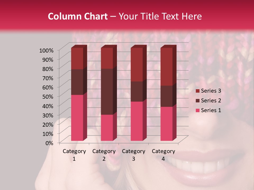 Girl Pulls Woollen Beanie Over Face In Playful Manner PowerPoint Template