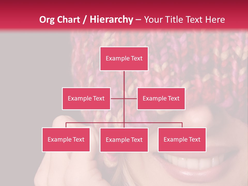 Girl Pulls Woollen Beanie Over Face In Playful Manner PowerPoint Template