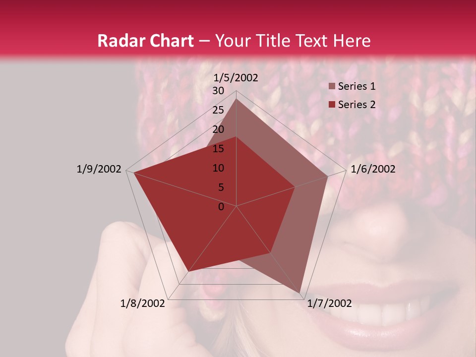 Girl Pulls Woollen Beanie Over Face In Playful Manner PowerPoint Template