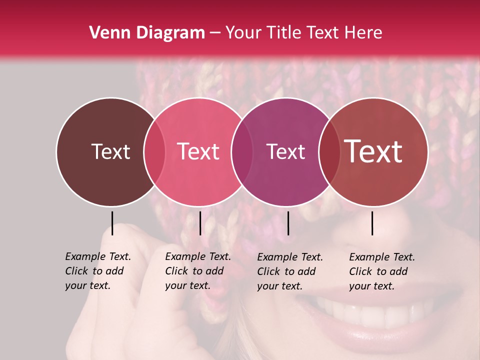 Girl Pulls Woollen Beanie Over Face In Playful Manner PowerPoint Template