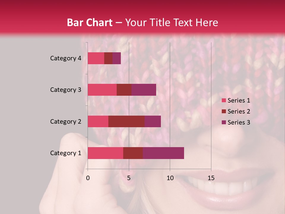 Girl Pulls Woollen Beanie Over Face In Playful Manner PowerPoint Template