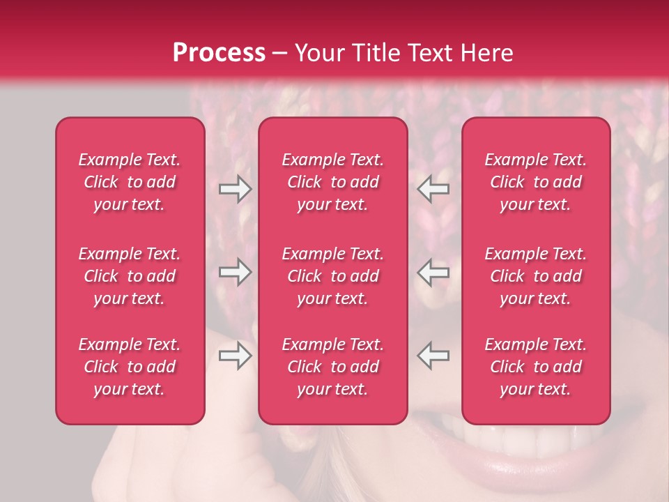 Girl Pulls Woollen Beanie Over Face In Playful Manner PowerPoint Template