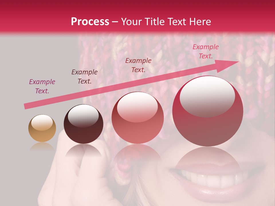 Girl Pulls Woollen Beanie Over Face In Playful Manner PowerPoint Template