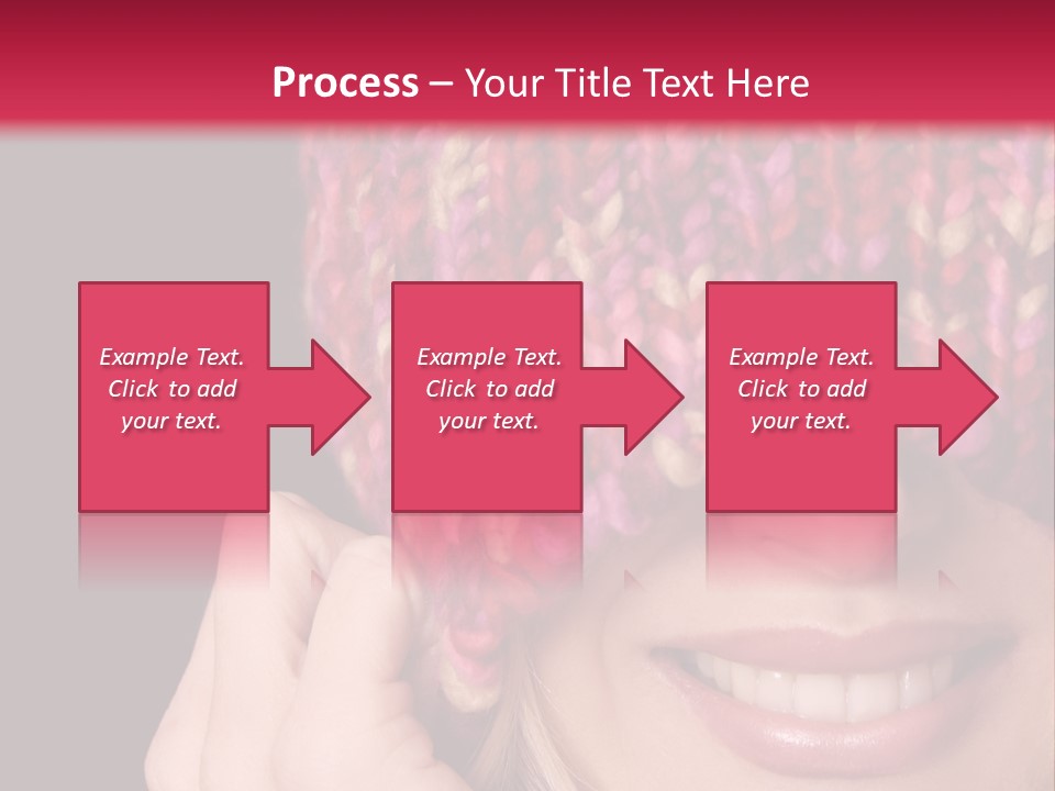 Girl Pulls Woollen Beanie Over Face In Playful Manner PowerPoint Template