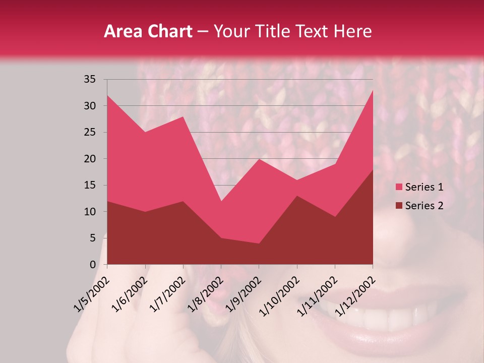 Girl Pulls Woollen Beanie Over Face In Playful Manner PowerPoint Template