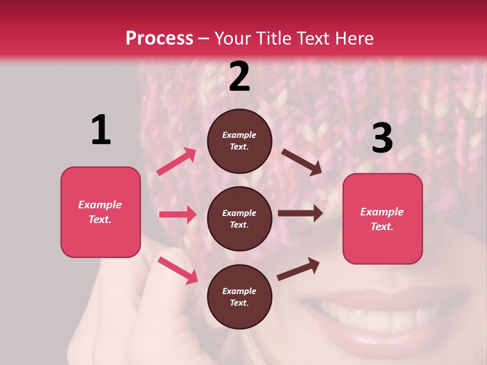 Girl Pulls Woollen Beanie Over Face In Playful Manner PowerPoint Template