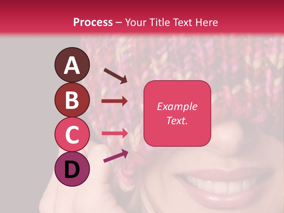 Girl Pulls Woollen Beanie Over Face In Playful Manner PowerPoint Template