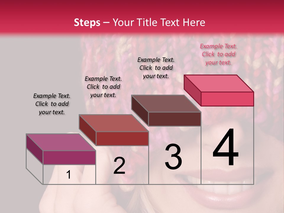 Girl Pulls Woollen Beanie Over Face In Playful Manner PowerPoint Template