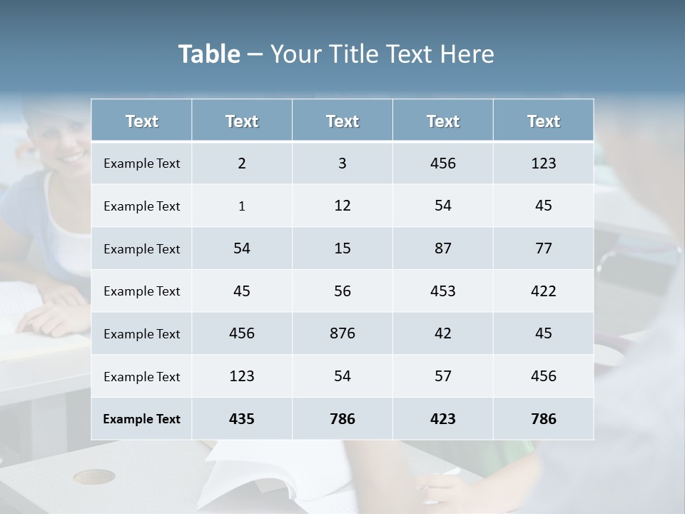 Group Of High School Students Listening To Teacher In Classroom PowerPoint Template