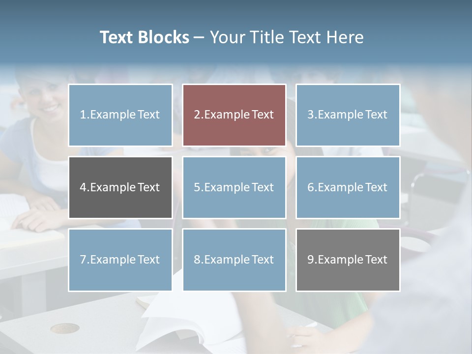 Group Of High School Students Listening To Teacher In Classroom PowerPoint Template