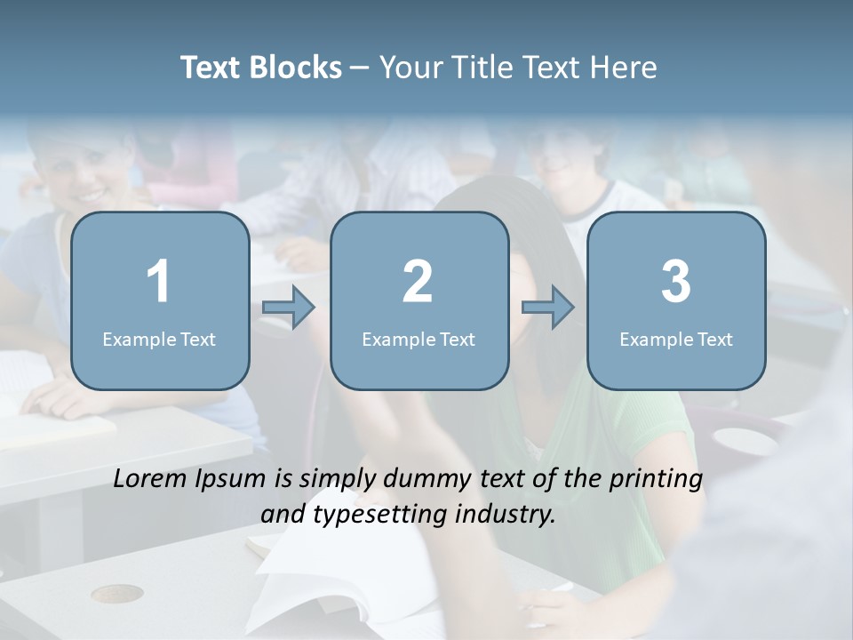 Group Of High School Students Listening To Teacher In Classroom PowerPoint Template