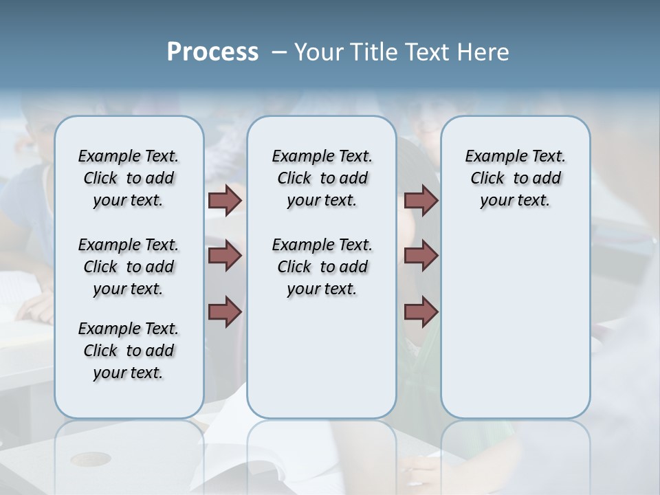 Group Of High School Students Listening To Teacher In Classroom PowerPoint Template