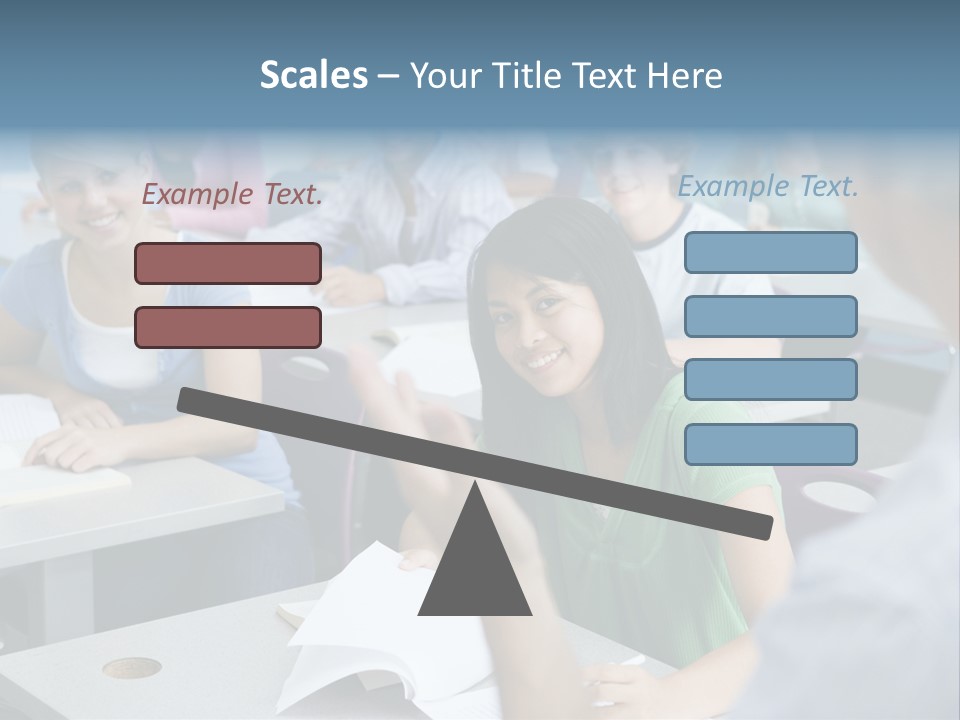 Group Of High School Students Listening To Teacher In Classroom PowerPoint Template