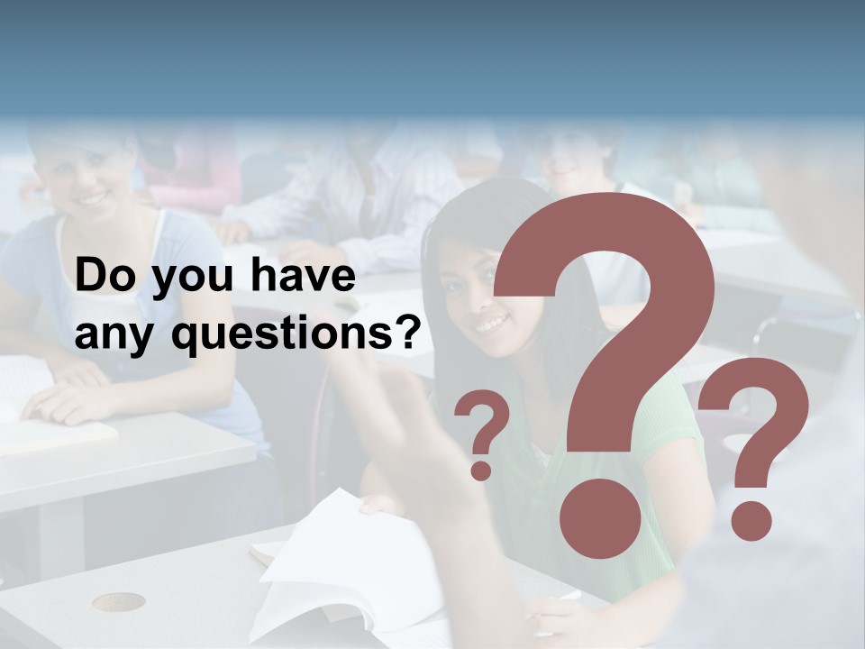 Group Of High School Students Listening To Teacher In Classroom PowerPoint Template