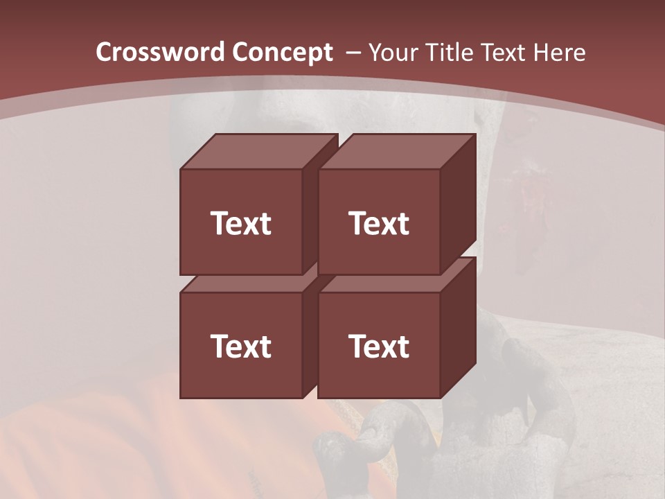 Stone Buddha Making Ok Sign From The Temple Of Nakhon Pathom, Thailand PowerPoint Template