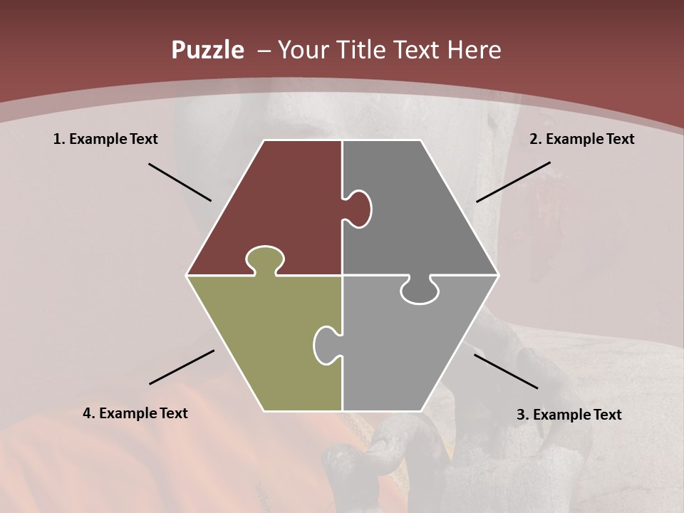 Stone Buddha Making Ok Sign From The Temple Of Nakhon Pathom, Thailand PowerPoint Template