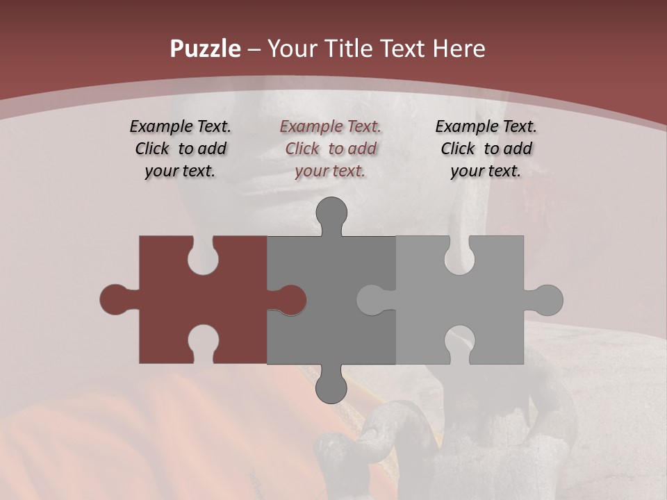 Stone Buddha Making Ok Sign From The Temple Of Nakhon Pathom, Thailand PowerPoint Template