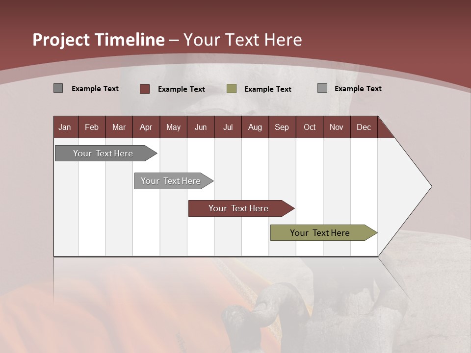 Stone Buddha Making Ok Sign From The Temple Of Nakhon Pathom, Thailand PowerPoint Template