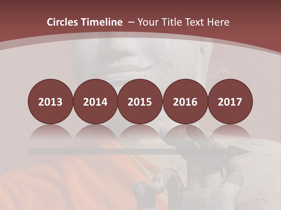 Stone Buddha Making Ok Sign From The Temple Of Nakhon Pathom, Thailand PowerPoint Template