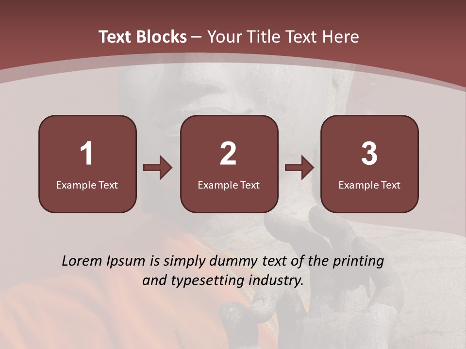 Stone Buddha Making Ok Sign From The Temple Of Nakhon Pathom, Thailand PowerPoint Template
